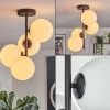 hofstein Gastor Plafonnier, Boule lumineuse Transparent, 4 lumières* Lampes En Verre