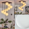 hofstein Gastor Plafonnier, Boule lumineuse Blanc, 9 lumières* Lampes En Verre