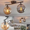 hofstein Gastor Plafonnier, Boule lumineuse Ambre, Fumé, 2 lumières* Lampes Modernes