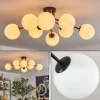 hofstein Gastor Plafonnier, Boule lumineuse 87 cm Blanc, 8 lumières* Lampes En Verre
