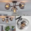 hofstein Gastor Plafonnier, Boule lumineuse Clair, Fumé, 3 lumières* Lampes Modernes