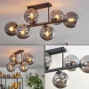 hofstein Gastor Plafonnier, Boule lumineuse Fumé, 6 lumières* Lampes Modernes