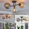 hofstein Gastor Plafonnier, Boule lumineuse Ambre, Clair, Fumé, 3 lumières* Lampes Modernes