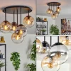 hofstein Gastor Plafonnier, Boule lumineuse 45 cm Ambre, Clair, Fumé, 5 lumières* Lampes Modernes