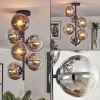 hofstein Gastor Plafonnier, Boule lumineuse Chrome, Fumé, 6 lumières* Lampes Modernes