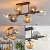 hofstein Gastor Plafonnier, Boule lumineuse Ambre, Clair, Fumé, 6 lumières* Lampes Modernes