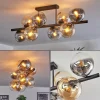 hofstein Gastor Plafonnier, Boule lumineuse Ambre, Clair, Fumé, 8 lumières* Lampes Modernes