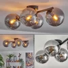 hofstein Gastor Plafonnier, Boule lumineuse Chrome, Fumé, 4 lumières* Lampes Modernes