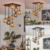 hofstein Gastor Plafonnier, Boule lumineuse Ambre, Fumé, 9 lumières* Lampes Modernes