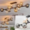 hofstein Gastor Plafonnier, Boule lumineuse Ambre, Clair, Fumé, 10 lumières* Lampes Modernes