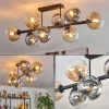 hofstein Gastor Plafonnier, Boule lumineuse Ambre, Clair, Fumé, 8 lumières* Lampes Modernes