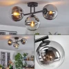 hofstein Gastor Plafonnier, Boule lumineuse Chrome, Clair, Fumé, 3 lumières* Lampes Modernes