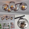 hofstein Gastor Plafonnier, Boule lumineuse Chrome, Fumé, 5 lumières* Lampes Modernes