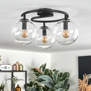 hofstein Gastor Plafonnier, Boule lumineuse Clair, 3 lumières* Lampes En Verre