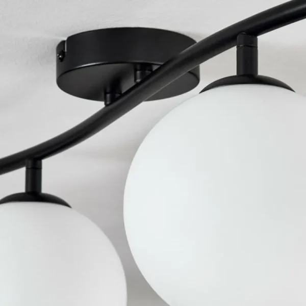 hofstein Gastor Plafonnier, Boule lumineuse Blanc, 4 lumières* Lampes En Verre