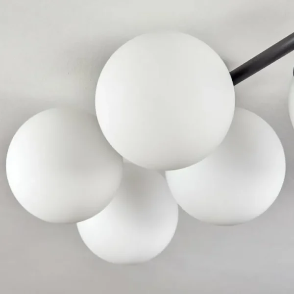 hofstein Gastor Plafonnier, Boule lumineuse Blanc, 5 lumières* Lampes En Verre