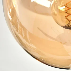 hofstein Gastor Plafonnier, Boule lumineuse Ambre, 6 lumières* Lampes En Verre