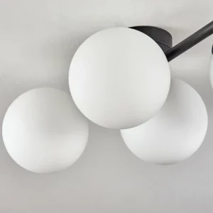hofstein Gastor Plafonnier, Boule lumineuse Blanc, 4 lumières* Lampes En Verre