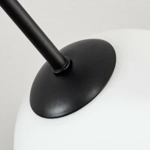 hofstein Gastor Plafonnier, Boule lumineuse 83 cm Blanc, 10 lumières* Lampes En Verre