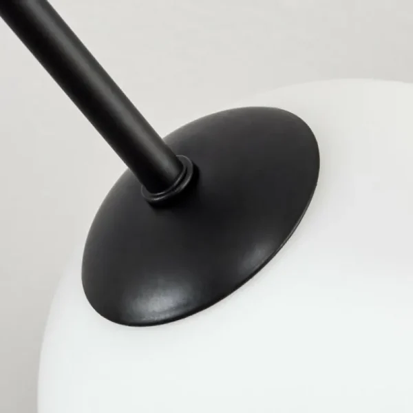 hofstein Gastor Plafonnier, Boule lumineuse 83 cm Blanc, 10 lumières* Lampes En Verre