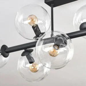 hofstein Gastor Plafonnier, Boule lumineuse Clair, 8 lumières* Lampes En Verre