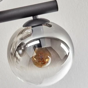hofstein Gastor Plafonnier, Boule lumineuse Clair, Fumé, 10 lumières* Lampes Modernes