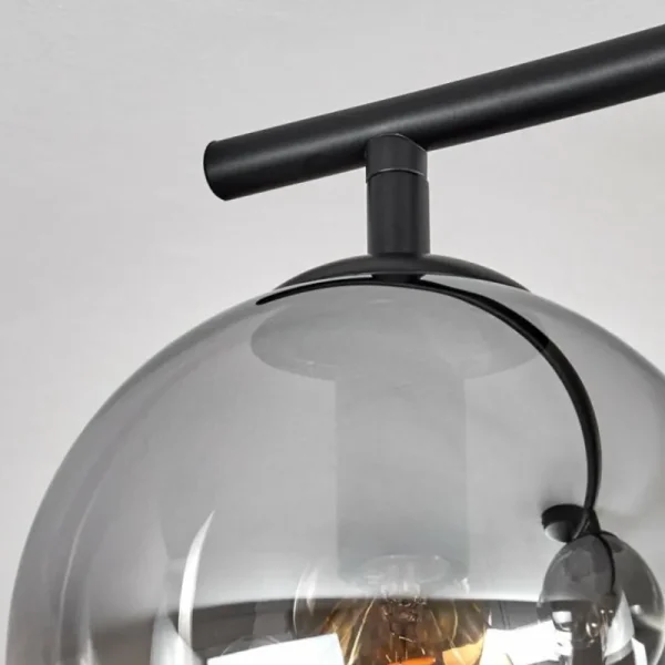 hofstein Gastor Plafonnier, Boule lumineuse Clair, Fumé, 4 lumières* Lampes Modernes
