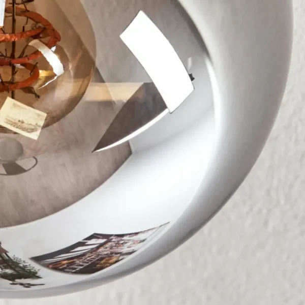 hofstein Gastor Plafonnier, Boule lumineuse Ambre, Fumé, 4 lumières* Lampes Modernes
