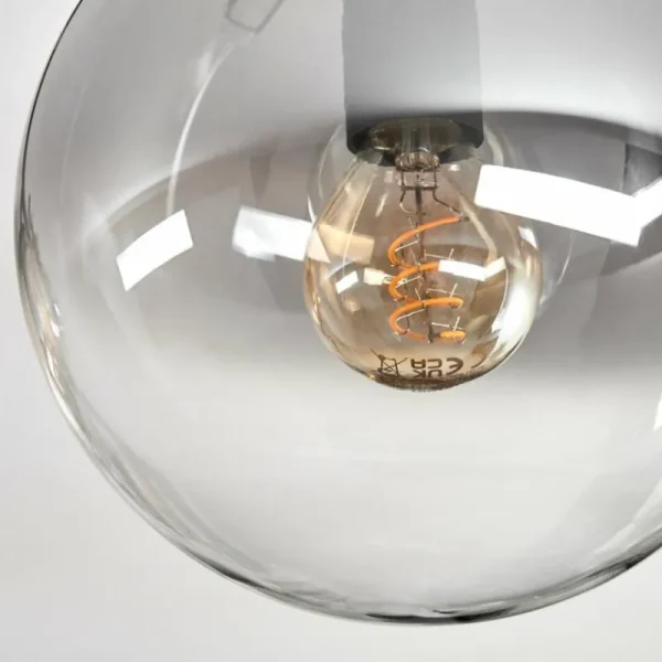 hofstein Gastor Plafonnier, Boule lumineuse Ambre, Clair, Fumé, 6 lumières* Lampes Modernes