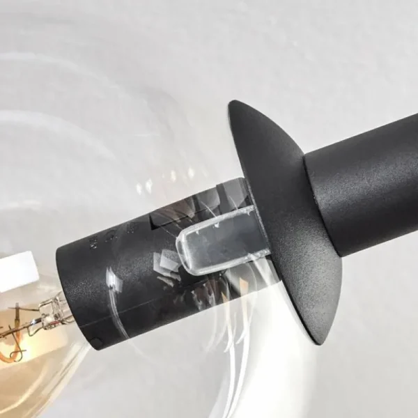 hofstein Gastor Plafonnier, Boule lumineuse Ambre, Clair, Fumé, 6 lumières* Lampes Modernes