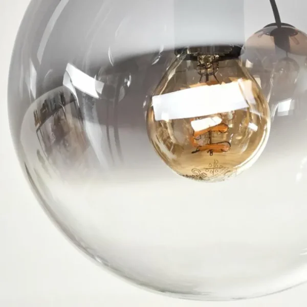hofstein Gastor Plafonnier, Boule lumineuse 45 cm Ambre, Clair, Fumé, 5 lumières* Lampes Modernes