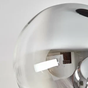 hofstein Gastor Plafonnier, Boule lumineuse Chrome, Clair, Fumé, 4 lumières* Lampes Modernes