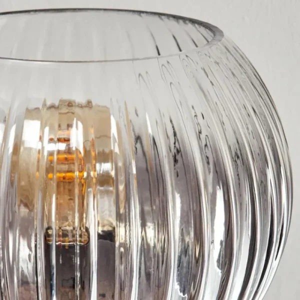 hofstein Gastor Plafonnier, Boule lumineuse Clair, Fumé, 8 lumières* Lampes Modernes
