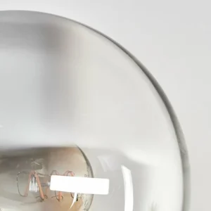 hofstein Gastor Plafonnier, Boule lumineuse Chrome, Fumé, 6 lumières* Lampes Modernes