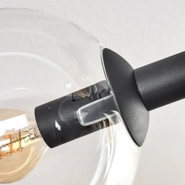 hofstein Gastor Plafonnier, Boule lumineuse Ambre, Clair, Fumé, 6 lumières* Lampes Modernes