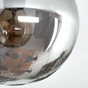 hofstein Gastor Plafonnier, Boule lumineuse 45 cm Fumé, 5 lumières* Lampes Modernes