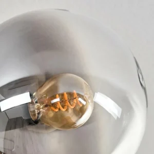 hofstein Gastor Plafonnier, Boule lumineuse Ambre, Clair, Fumé, 10 lumières* Lampes Modernes