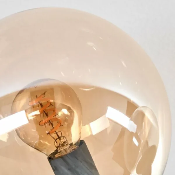 hofstein Gastor Plafonnier, Boule lumineuse Ambre, Clair, Fumé, 10 lumières* Lampes Modernes