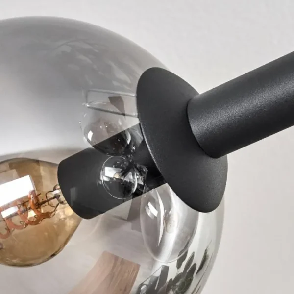 hofstein Gastor Plafonnier, Boule lumineuse Clair, Fumé, 8 lumières* Lampes Modernes