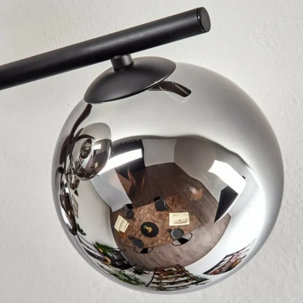 hofstein Gastor Plafonnier, Boule lumineuse Chrome, Fumé, 5 lumières* Lampes Modernes