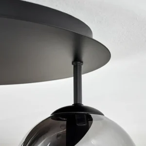 hofstein Gastor Plafonnier, Boule lumineuse 45 cm Chrome, Clair, Fumé, 5 lumières* Lampes Modernes