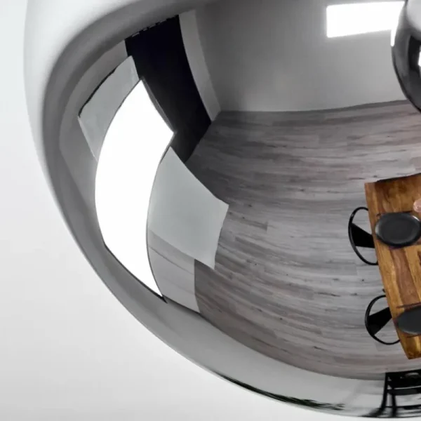 hofstein Gastor Plafonnier, Boule lumineuse 45 cm Chrome, Fumé, 5 lumières* Lampes Modernes