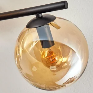 hofstein Gastor Plafonnier, Boule lumineuse Ambre, 4 lumières* Lampes En Verre