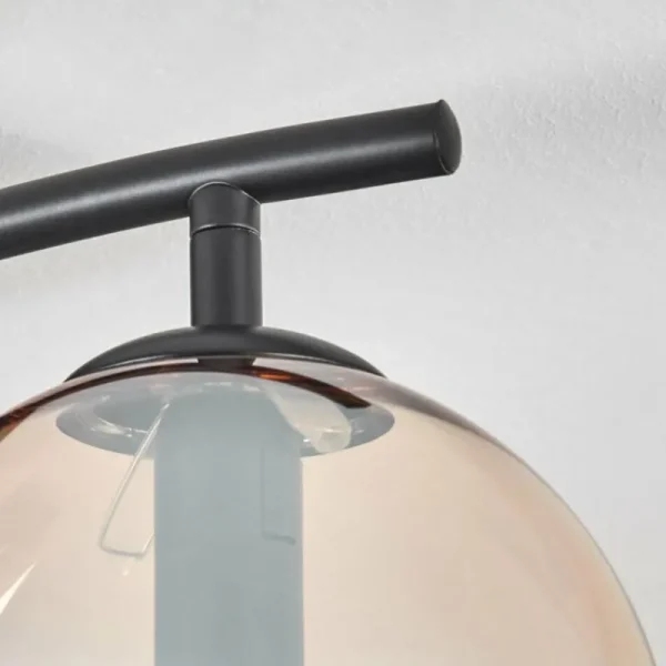 hofstein Gastor Plafonnier, Boule lumineuse Ambre, Clair, 2 lumières* Lampes En Verre