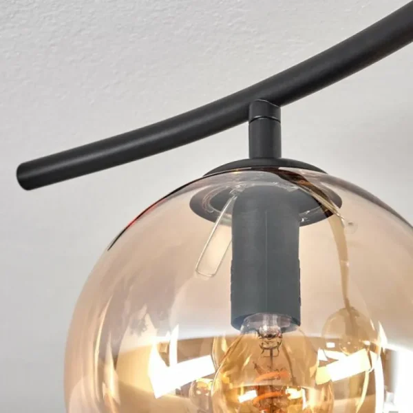 hofstein Gastor Plafonnier, Boule lumineuse Ambre, 6 lumières* Lampes En Verre