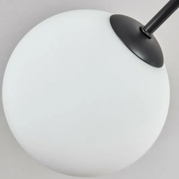 hofstein Gastor Plafonnier, Boule lumineuse 83 cm Blanc, 10 lumières* Lampes En Verre
