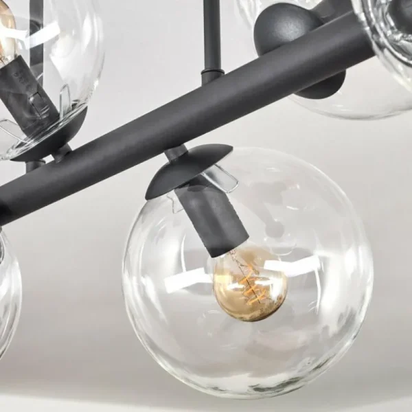 hofstein Gastor Plafonnier, Boule lumineuse Clair, 6 lumières* Lampes En Verre