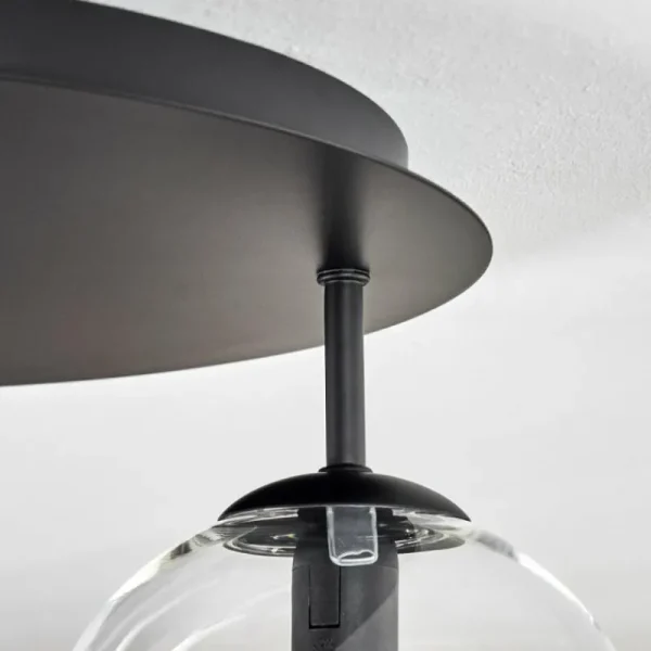 hofstein Gastor Plafonnier, Boule lumineuse 45 cm Clair, 5 lumières* Lampes En Verre