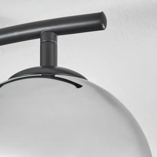 hofstein Gastor Plafonnier, Boule lumineuse Chrome, Fumé, 2 lumières* Lampes Modernes