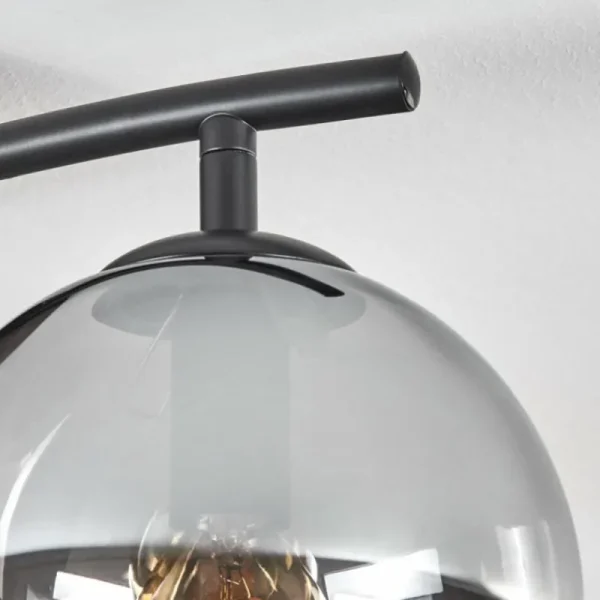 hofstein Gastor Plafonnier, Boule lumineuse Ambre, Clair, Fumé, 2 lumières* Lampes Modernes